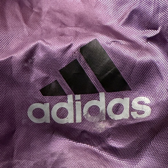 Adidas Black and Purple Drawstring Backpack - Picture 4 of 4
